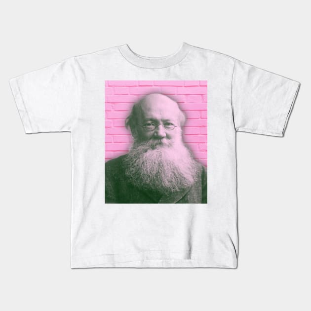 Peter Kropotkin Portrait | Peter Kropotkin Artwork 6 Kids T-Shirt by JustLit